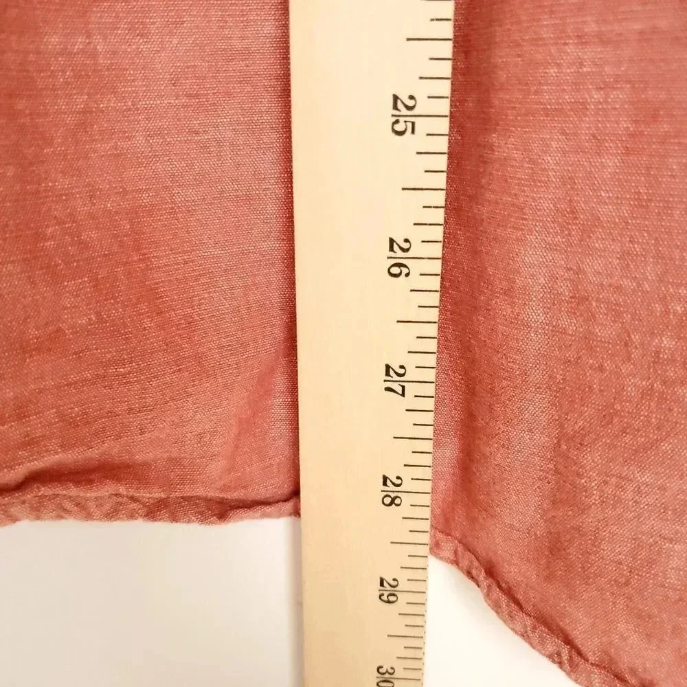 Carhartt Men's Shirt Large Solid Burnt Orange Button Down Pockets Short Sleeve - Picture 12 of 12